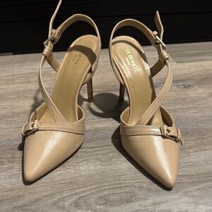LK Bennett Nude Strappy Heels